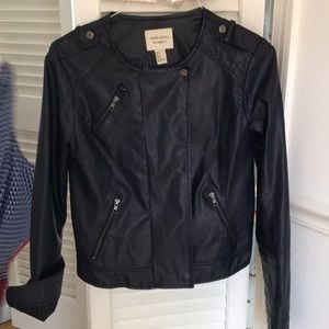 Faux leather jacket